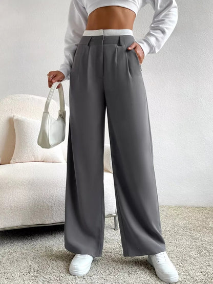Wide-Leg Summer Palazzo Trousers for Women