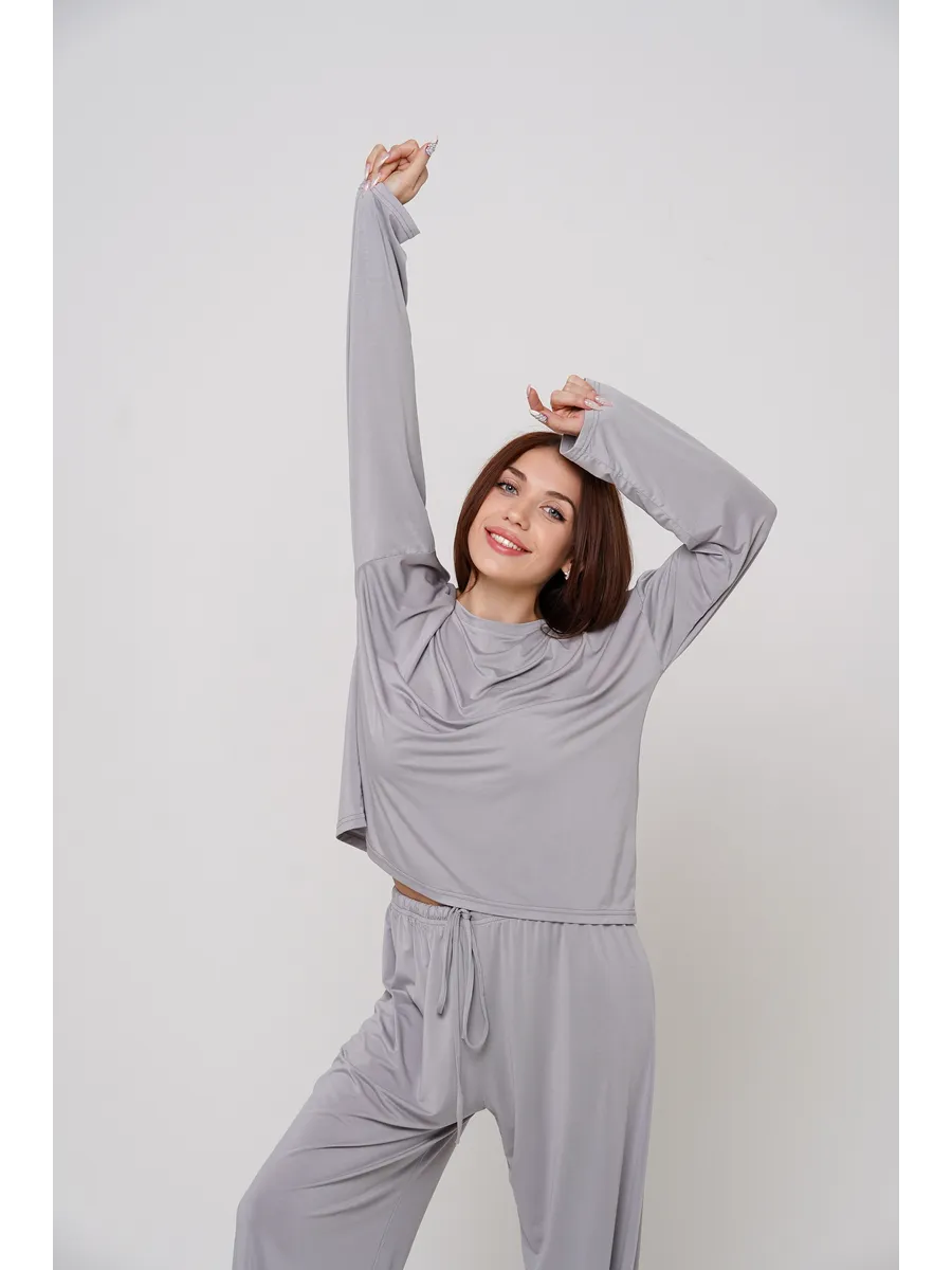 Cotton & Viscose Home Loungewear Pajama Set for Women