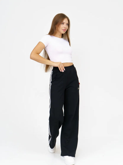 Women’s Straight Palazzo Sweatpants – Drawstring Waist, Comfortable Fit