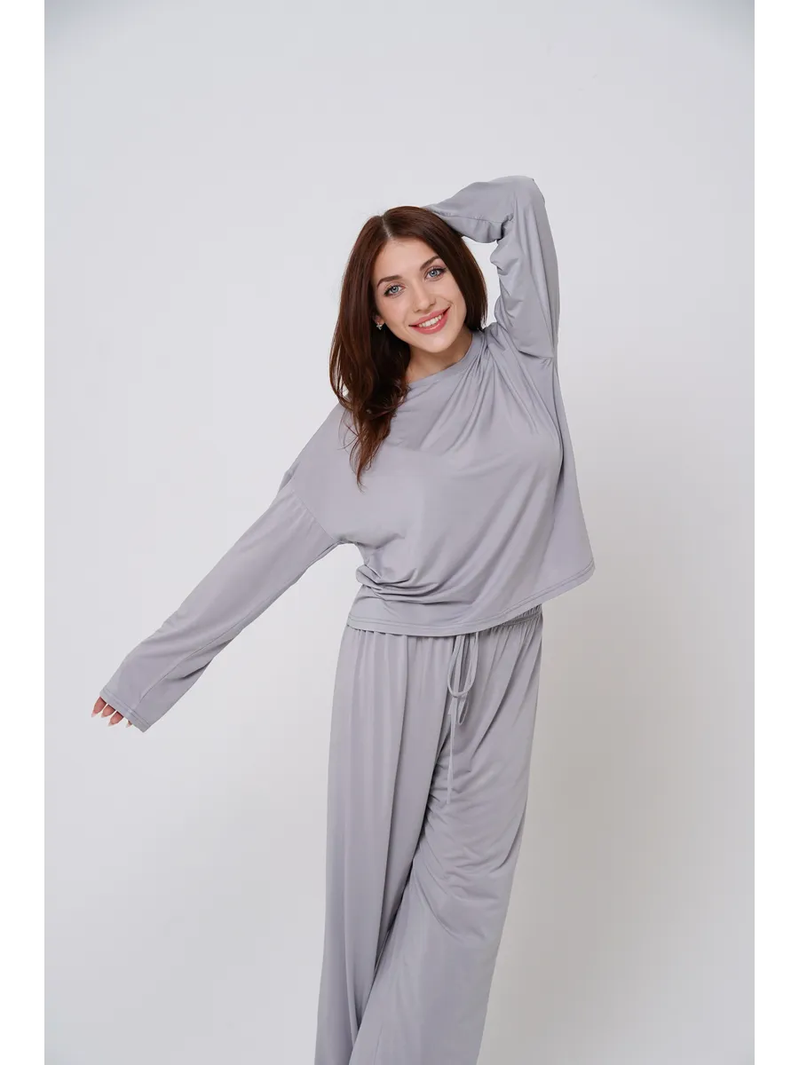 Cotton & Viscose Home Loungewear Pajama Set for Women