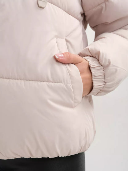 Women’s Winter Hooded Jacket – Plus Size, Warm & Insulated