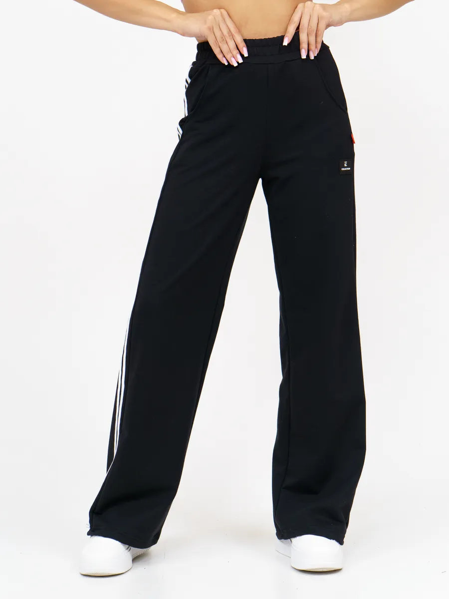 Women’s Straight Palazzo Sweatpants – Drawstring Waist, Comfortable Fit