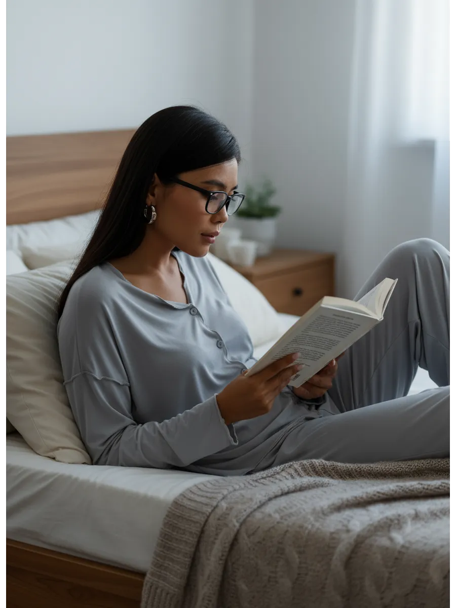 Oversized Loungewear Pajama Set with Pants for Women