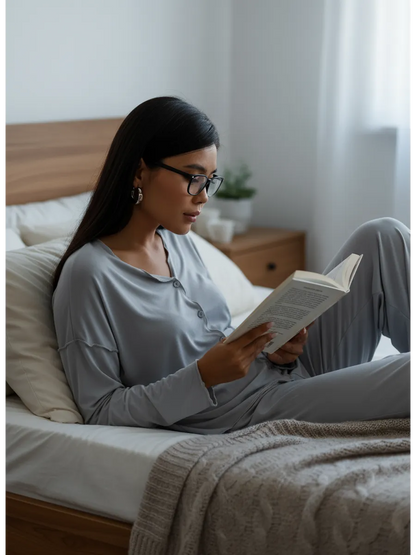 Oversized Loungewear Pajama Set with Pants for Women