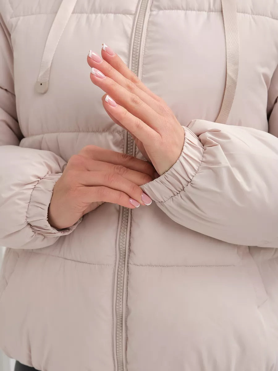 Women’s Winter Hooded Jacket – Plus Size, Warm & Insulated