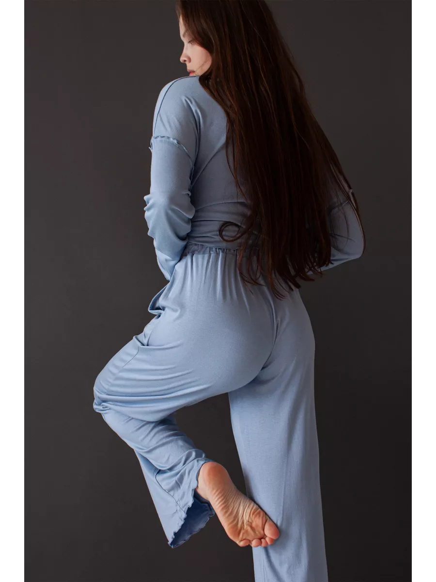 Soft Home Loungewear Pajama Set for Women – Cozy Top and Pants