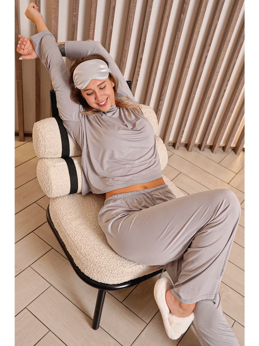 Cotton & Viscose Home Loungewear Pajama Set for Women