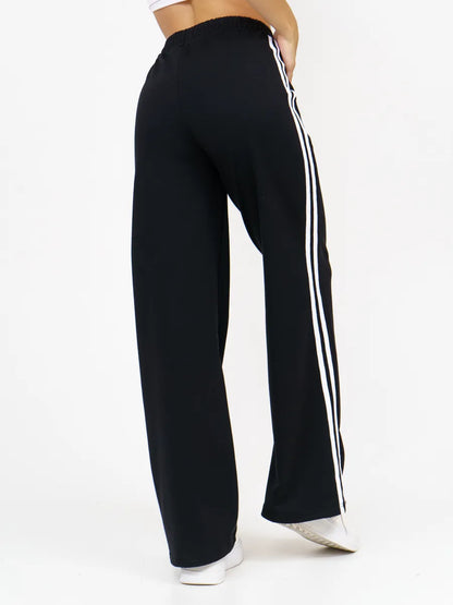 Women’s Straight Palazzo Sweatpants – Drawstring Waist, Comfortable Fit