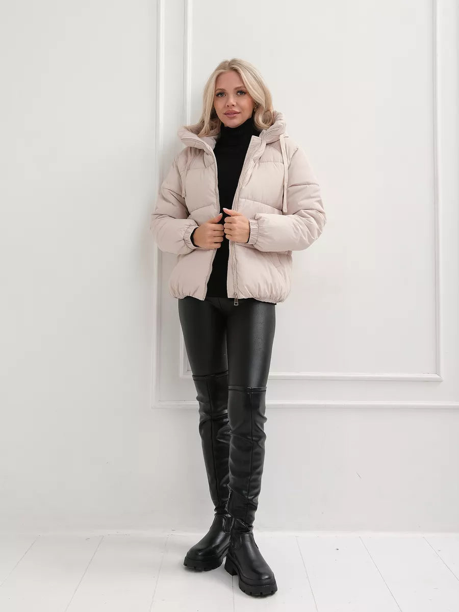 Women’s Winter Hooded Jacket – Plus Size, Warm & Insulated