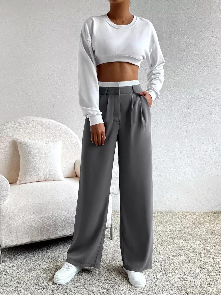 Wide-Leg Summer Palazzo Trousers for Women