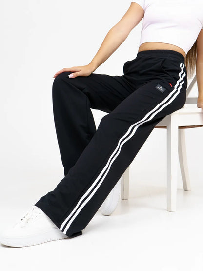 Women’s Straight Palazzo Sweatpants – Drawstring Waist, Comfortable Fit