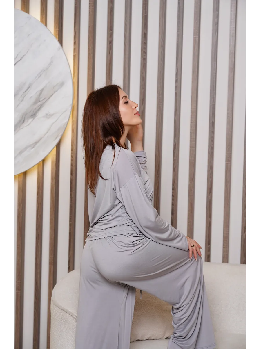 Cotton & Viscose Home Loungewear Pajama Set for Women