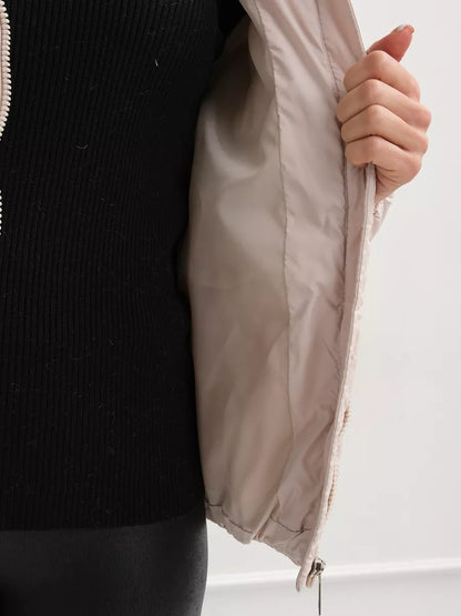 Women’s Winter Hooded Jacket – Plus Size, Warm & Insulated