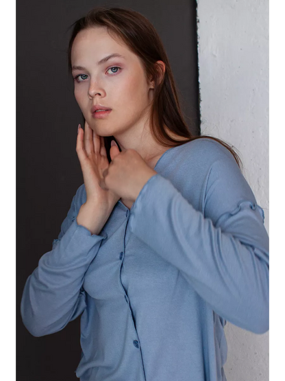 Soft Home Loungewear Pajama Set for Women – Cozy Top and Pants