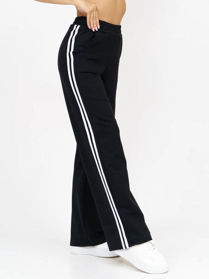 Women’s Straight Palazzo Sweatpants – Drawstring Waist, Comfortable Fit