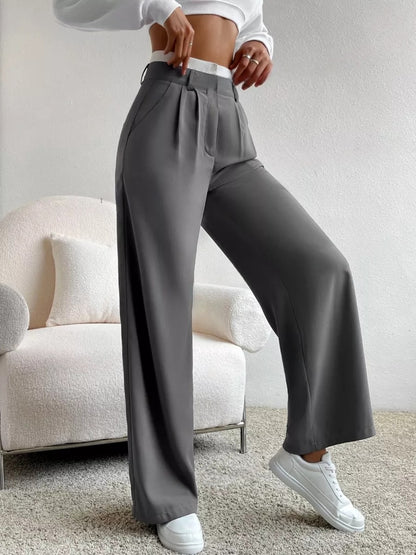 Wide-Leg Summer Palazzo Trousers for Women