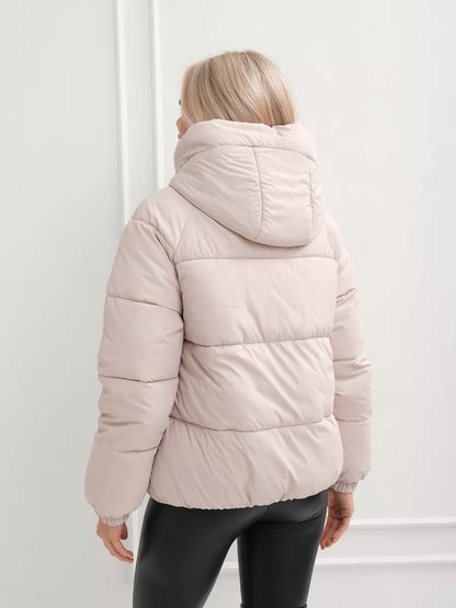 Women’s Winter Hooded Jacket – Plus Size, Warm & Insulated