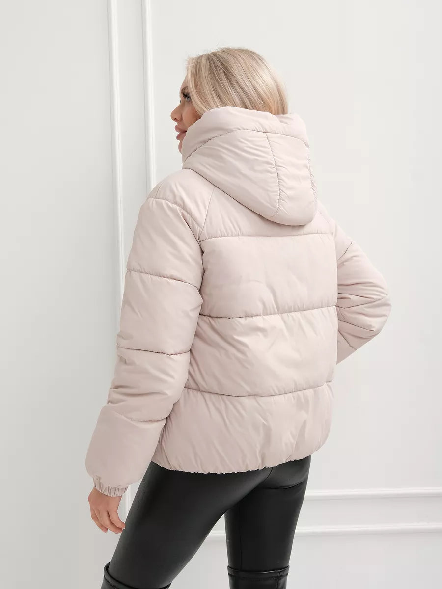 Women’s Winter Hooded Jacket – Plus Size, Warm & Insulated