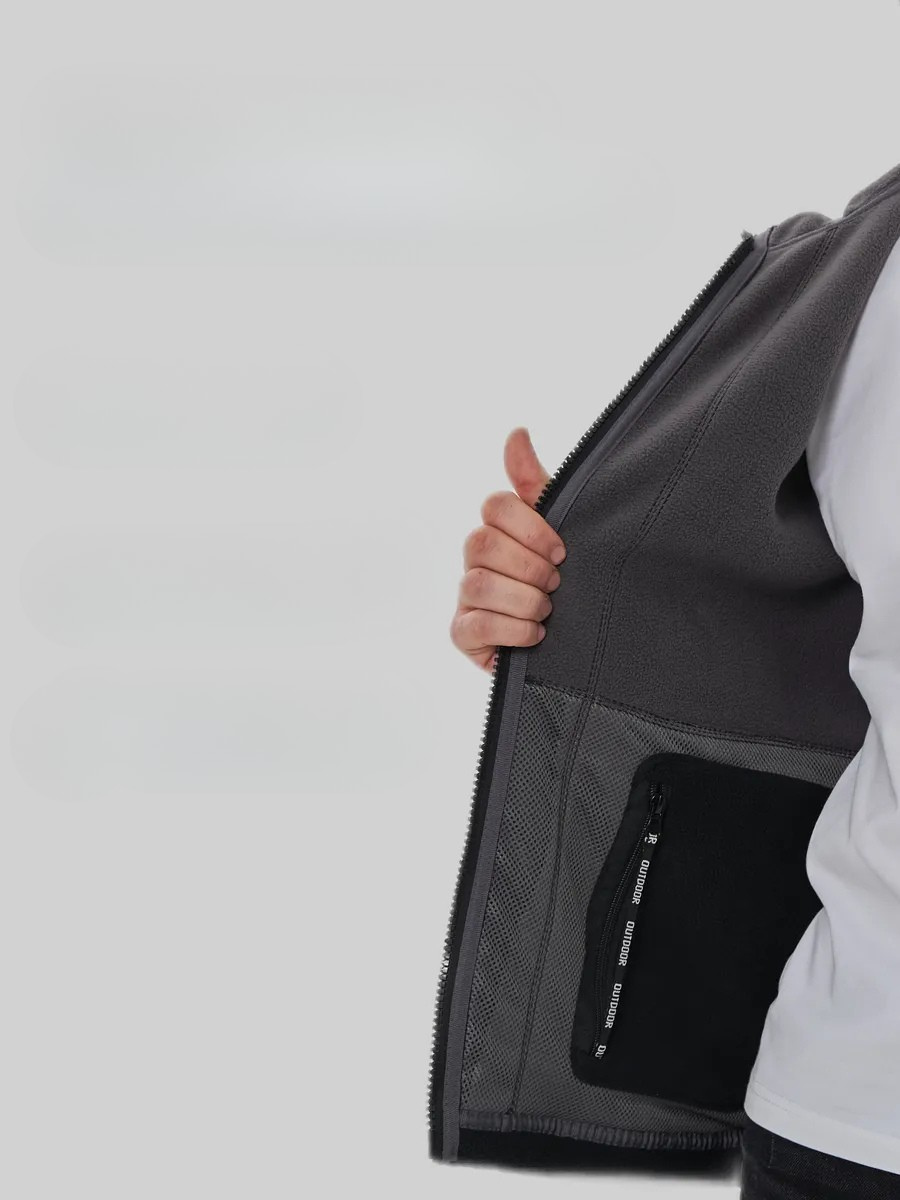 Men’s Black Hooded Fleece-Lined Outdoor Jacket – Norway Outdoor